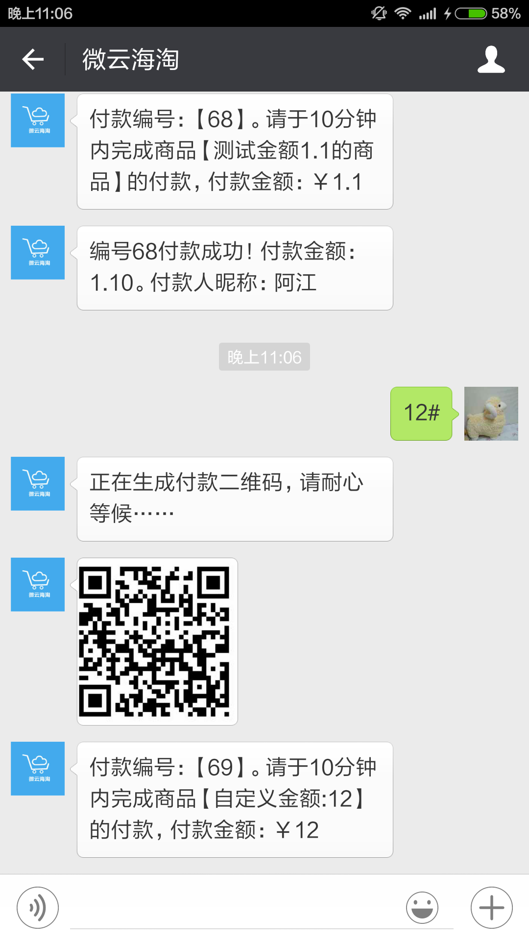 自定义金额付款